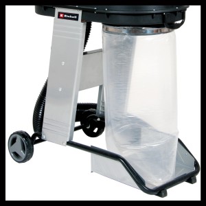 Einhell Absauganlage TE-VE 550/1 A mit Fahrgestell und Fangsack.