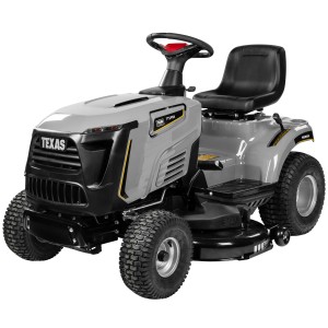 Texas Premium TTS98H Benzin-Rasentraktor, 98 cm Schnittbreite, Seitenauswurf und Mulchfunktion.