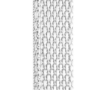 Detailaufnahme: Weißer Schellenberg Rollladengurt Mini, 14 mm breit, 6 m lang.