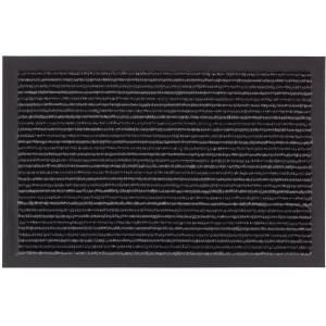 Anthrazitfarbene ASTRA Sauberlaufmatte Jade, 60x80 cm, für den Innenbereich.