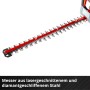 Messer der Einhell Akku-Heckenschere GE-CH 36/61 Li-Solo aus lasergeschnittenem Stahl.