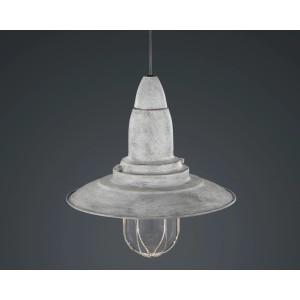 Trio Pendelleuchte Grau antik