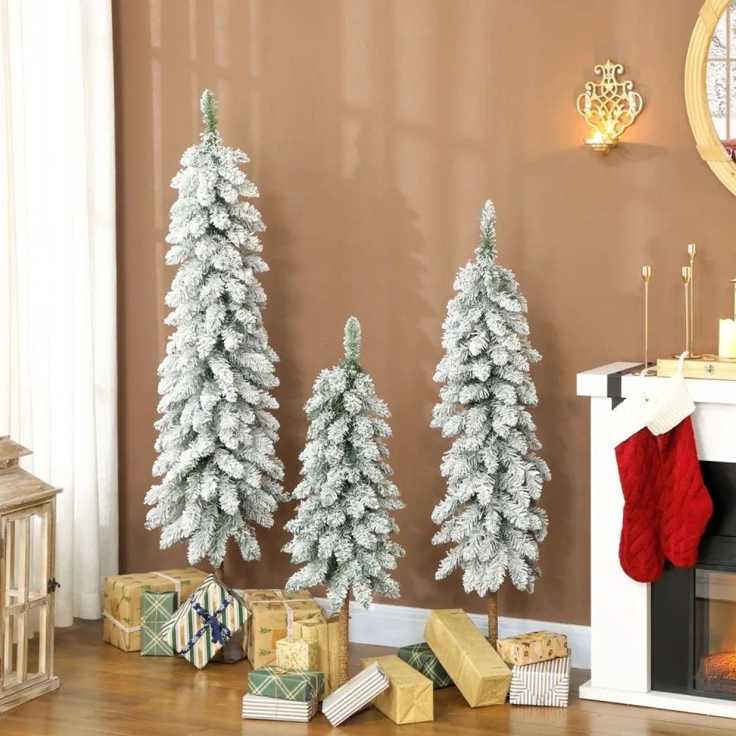 HOMCOM Weihnachtsbaum Kunststoff Metall 48L x 48B x 150H cm kaufen bei OBI