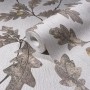 Marburg Vliestapete Nussbaum Floral, braune Dekotapete mit Blätter-Motiv, Rolle
