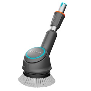 Gardena Tellerbürsten-Aufsatz für AquaBrush Akku-Multi-Reiniger, geeignet für Garagentore, Holz- oder Steinböden.