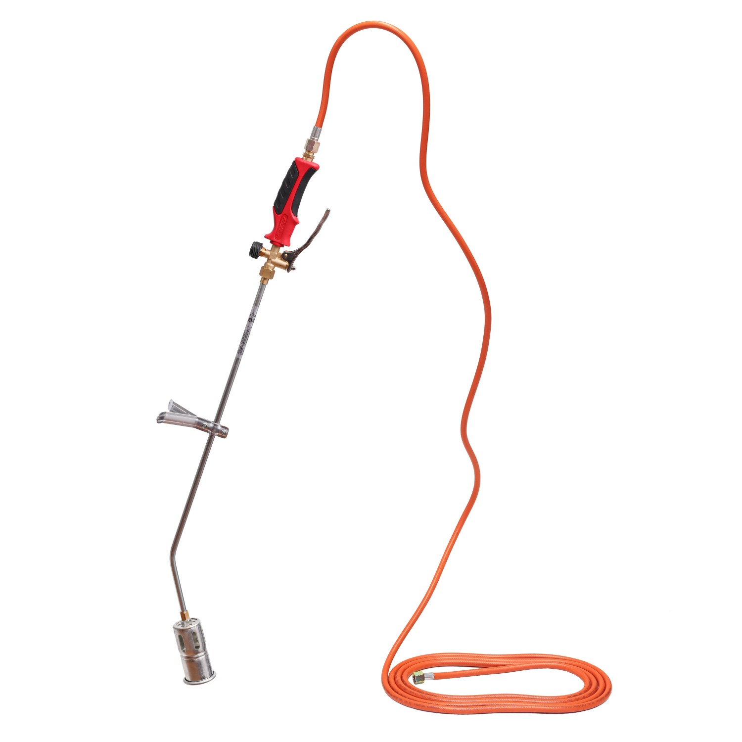 Rothenberger Industrial Anwärmbrenner Eco 47 mit Gasschlauch, Lötgerät für Abflamm- und Heißklebearbeiten.