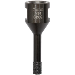 Medial Granitbohrkrone M14, 8 mm, für Winkelschleifer. Zum Bohren von Granit, Fliesen und Keramik.