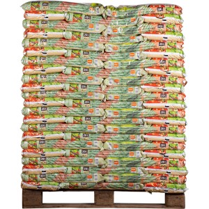 Palette OBI Bio Tomaten- und Gemüseerde, 132 Säcke à 20 l, torffrei, für gesunde Pflanzen.