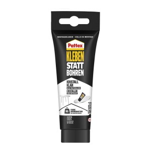 Pattex Montagekleber Kleben Statt Bohren Kristallklar 208 g Transparent