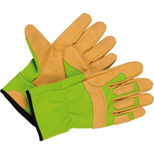 Grüne Gartenhandschuhe Robust, Größe 10, für Arbeiten im Freien.