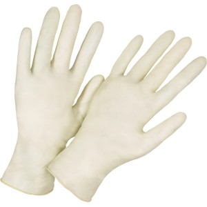 Latex-Einweghandschuhe, ungepudert, Größe 8, für Haushalt und mehr.