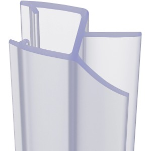 Transparentes baliv Wasserabweisprofil 4-Form für 5-6 mm Glas.