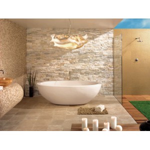 Natursteinverblender Beige 10 cm x 40 cm