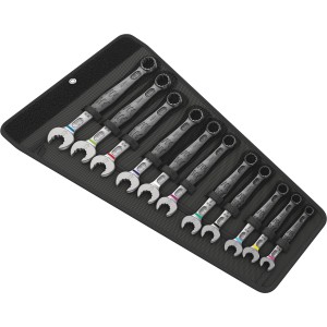 Wera Joker Ringmaulschlüssel-Satz, 11-teilig im schwarzen Halter.
