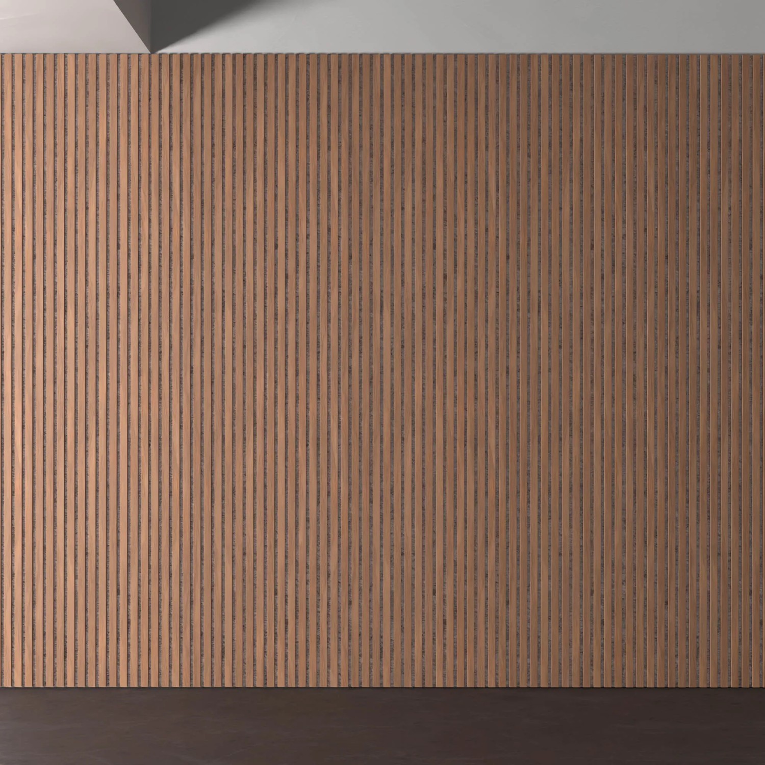 Akustikpaneel Walnuss, 2er Set. Wandpaneel mit Holz-Optik zur Schallverbesserung.