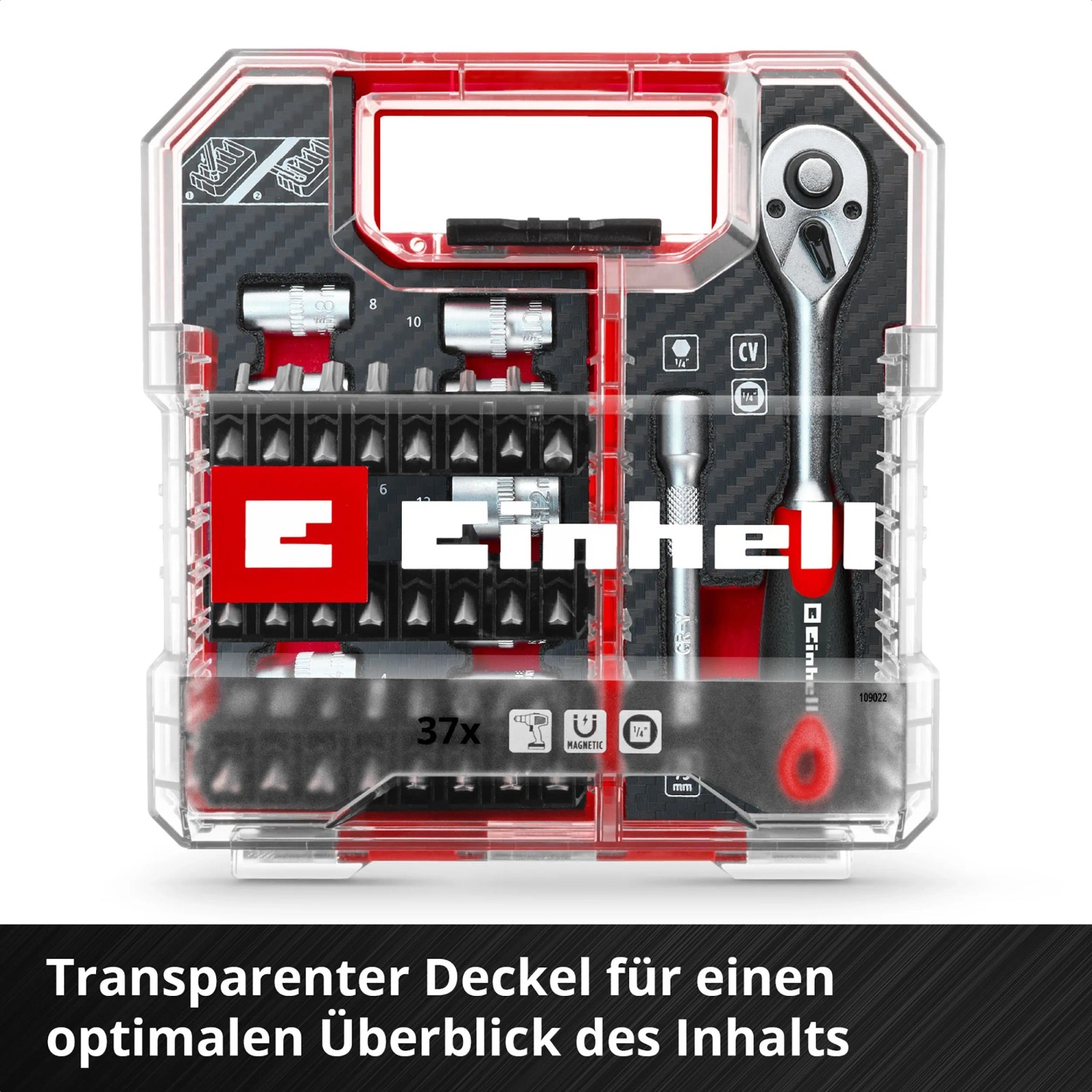 Einhell Ratschen Bit Set 37tlg L CASE_4