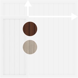 Sichtschutz-Element Longlife Riva 180 cm x 179 cm