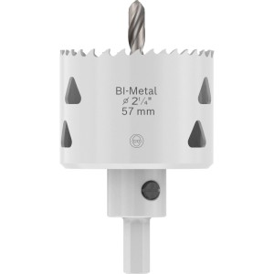 Bosch Lochsäge Multi Material mit Aufsteckhalter Ø 57 mm x 40 mm Silber