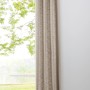 Mydeco Schlaufenschal Balance Beige, blickdichter Fenstervorhang mit Ösen, 135x245 cm.