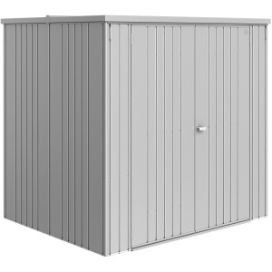 Biohort Geräteschrank Large, 177x186x150 cm, silber-metallic, ideal für Garten & Terrasse.