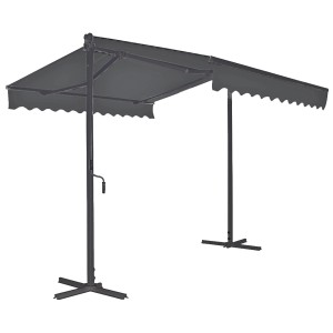 Garden Pleasure Stand-Markise 300 cm Grau