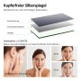 Emke LED-Badspiegel: Schichtaufbau aus kupferfreiem Glas. 90+ CRI für naturgetreue Farbwiedergabe im Bad.
