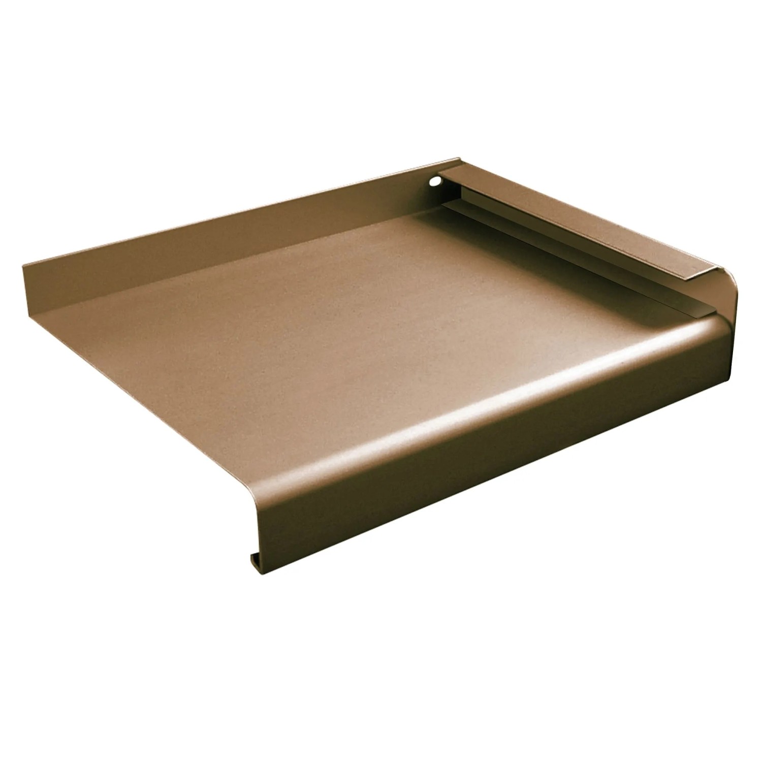 Roro Außenfensterbank aus Aluminium, 200 cm lang, in Braun. Fensterbank für den Außenbereich.