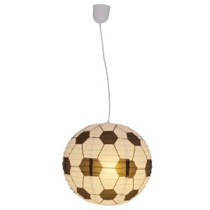 Näve Japanballon Fußball Pendelleuchte, Ø 40cm, Papier, für Kinderzimmer.