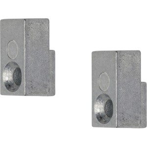 Denpanels Vertikale Halterung 2 Stück Schwarz