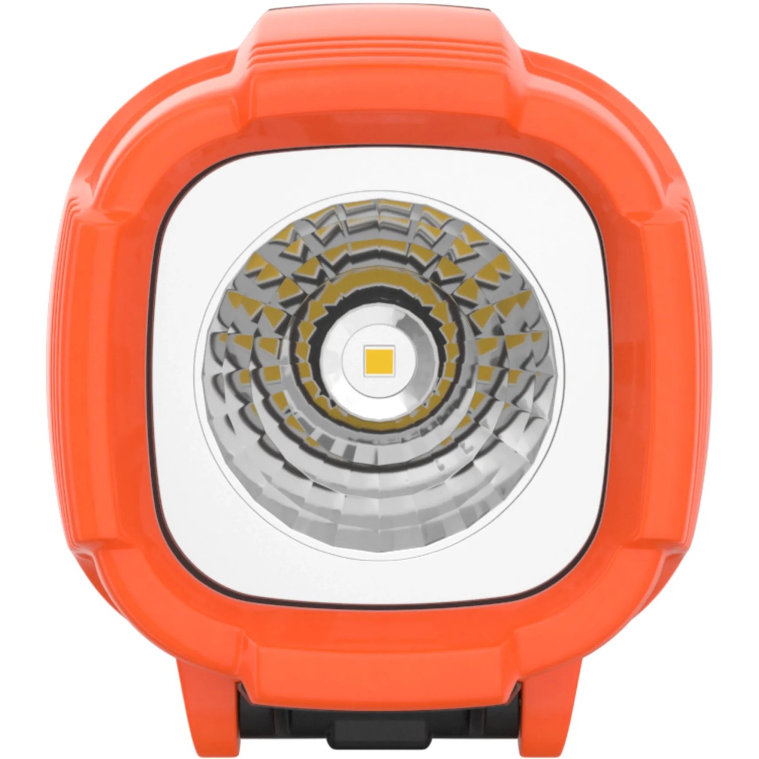 Energizer Impact Arbeitslampe mit 2 LEDs, orangefarbenes Gehäuse, inklusive Batterien.