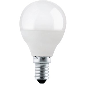 Eglo E14 LED Leuchtmittel in Globeform, 3,4 W, neutralweißes Licht für Wohn- und Essbereich.