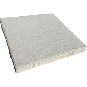 Graue Gehwegplatte, 40x40x4 cm, ideal für Terrasse & Gartenwege.