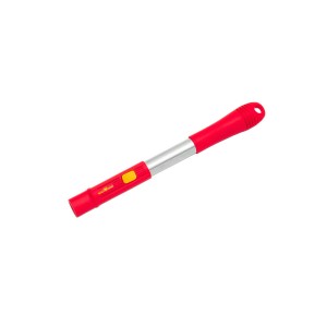 Wolf-Garten multi-star Alu-Kurzstiel ZM 04, 35 cm, rot und silberfarben.