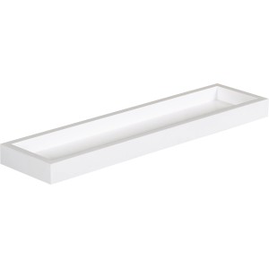 Weißes OBI Wandboard Loire, 40x15x4 cm, für Regalböden und Möbelbau.