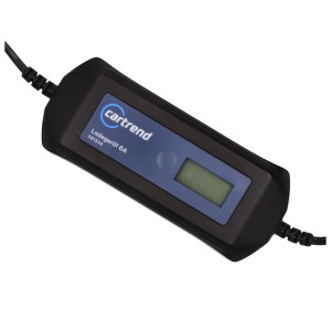 Cartrend Batterieladegerät Mikroprozessor DP 6.1 für Autoelektrik mit LCD-Display.