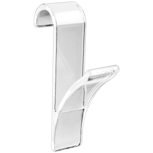 Wenko Haken für Handtuchheizkörper, transparent, 2er Set.