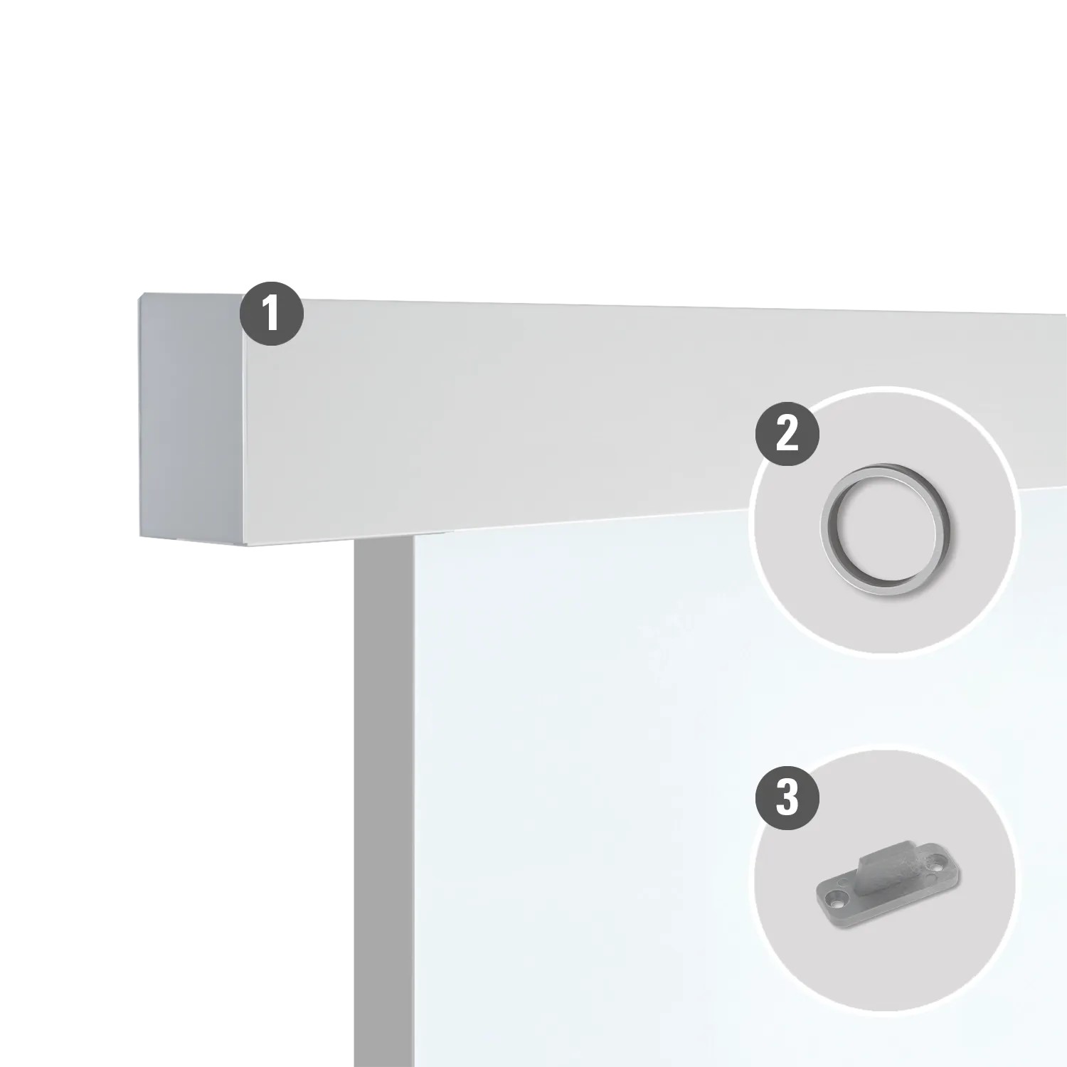 Novadoors Schiebetürsystem Nova 406 Alu EV1 190 cm für Holztüren inkl. Griffmusc_3
