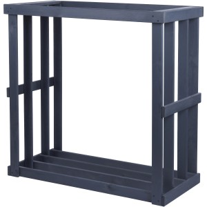 Westmann Kaminholzregal Harald, anthrazitfarbenes Holzregal für Kaminholz, 52x108x106 cm.