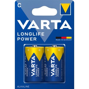 2er-Pack Varta Longlife Power C Baby Batterien, ideal für energieintensive Geräte.