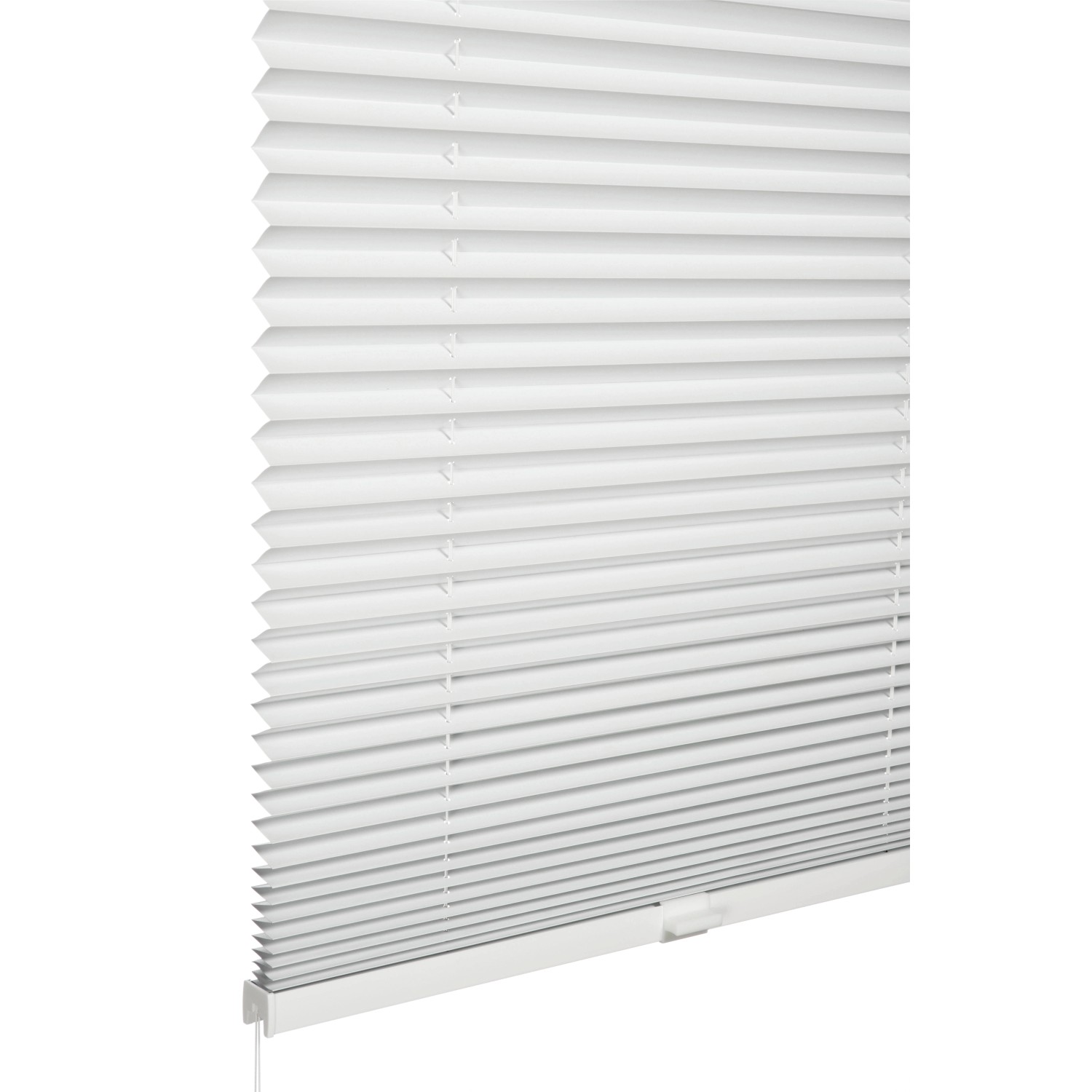 Schöner Wohnen Thermo-Plissee Ella, 70x130 cm, Weiß. Lichtundurchlässiges Plissee für Fenster.