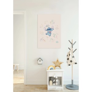 Komar Keilrahmenbild Disney Lilo & Stitch, 60x90 cm. Wandbild mit Stitch Motiv im Kinderzimmer.