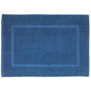Wenko Duschvorleger Paradise Slate Blue, Baumwolle, 50x70 cm, mit rechteckiger Bordüre.