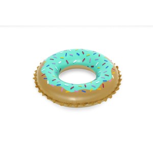 Bestway Schwimmring Sweet Donut, Ø 77 cm, Donut-Design mit bunten Streuseln.