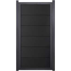 GroJaViento Zaunelement Anthrazitgrau 90x180 cm Rahmen: Anthrazit