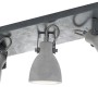 Trio Spot 3er Concrete, graue Deckenleuchte mit drei Strahlern aus Metall im Beton-Look.