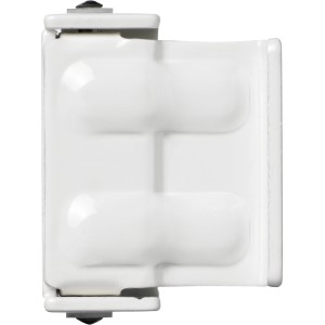 Detailaufnahme eines weißen Sicherheitswinkels SW1 aus dem Abus Fenster-Sicherheitspaket 1.