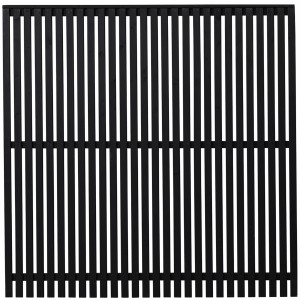 Plus Holz Sichtschutzzaun Sendai Nadelholz Schwarz 180 cm x 180 cm