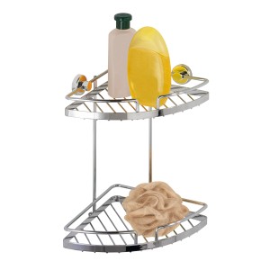 Wenko Eckregal Sion Power-Loc Befestigen ohne Bohren 21 cm breit