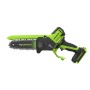 Greenworks Akku-Kettensäge CS1522GA2, 15 cm Schwertlänge, 24 V, mit Akku und Ladegerät.