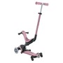 Globber Go-Up Deluxe Lights 360 3 in 1 Aufsitzrad Laufrad Scooter 120/80 mm 3-Rädrig Höhenverstellbar Beere_7